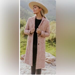 “Elle Woods” Pink Tweed Coat